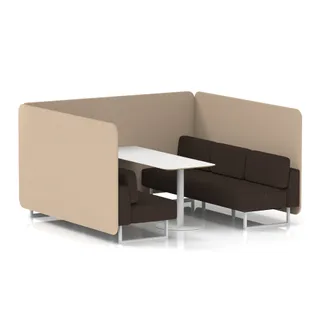 Brixworth Bench Booth in Two Tone