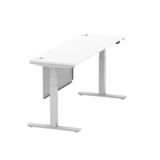Air Height Adjustable Slimline Desk With Cable Ports