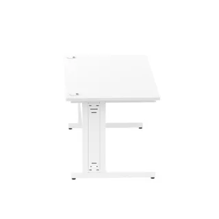 Impulse Straight Desk Cable Managed Leg