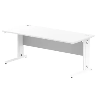 Impulse Straight Desk Cable Managed Leg
