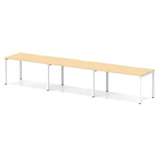Evolve Plus Single Row Bench Desk - 3 Person