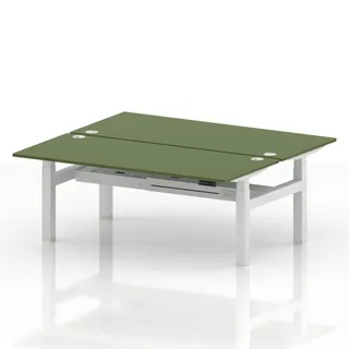 Air Back-to-Back Height Adjustable Bench Desk - 2 Person