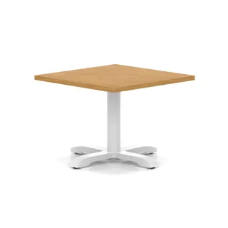 Italia Square Coffee Table With Cross Base