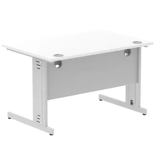 Impulse Straight Desk Cable Managed Leg