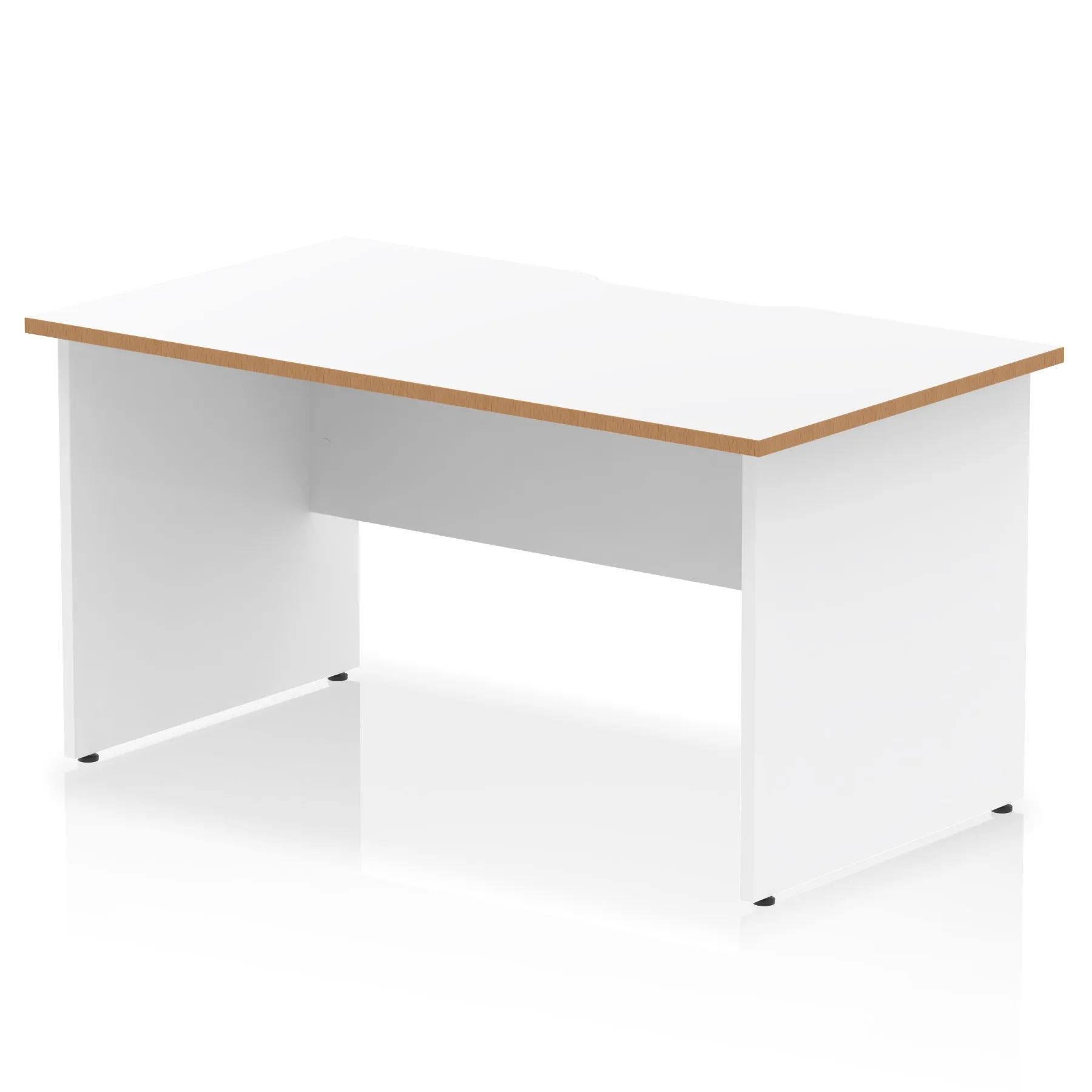 Impulse Scalloped Edge Straight Desk Panel End Leg