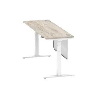 Air Height Adjustable Slimline Desk With Cable Ports