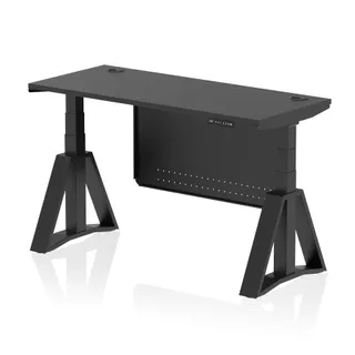 Air Height Adjustable Slimline Desk With Cable Ports