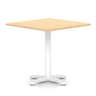 Italia Square Poseur Table With Cross Base