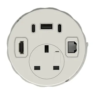 Volta Round Power Unit Module 1x Socket