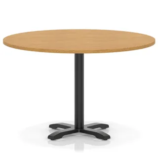 Italia Round Poseur Table With Cross Base