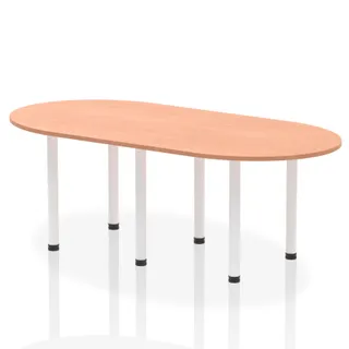 Impulse Boardroom Table With Post Leg