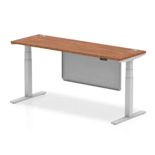 Air Height Adjustable Slimline Desk With Cable Ports