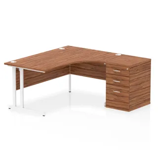 Impulse Cantilever Crescent Desk Workstation