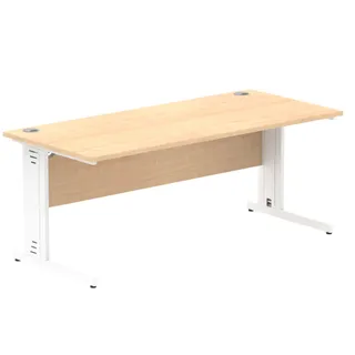 Impulse Straight Desk Cable Managed Leg