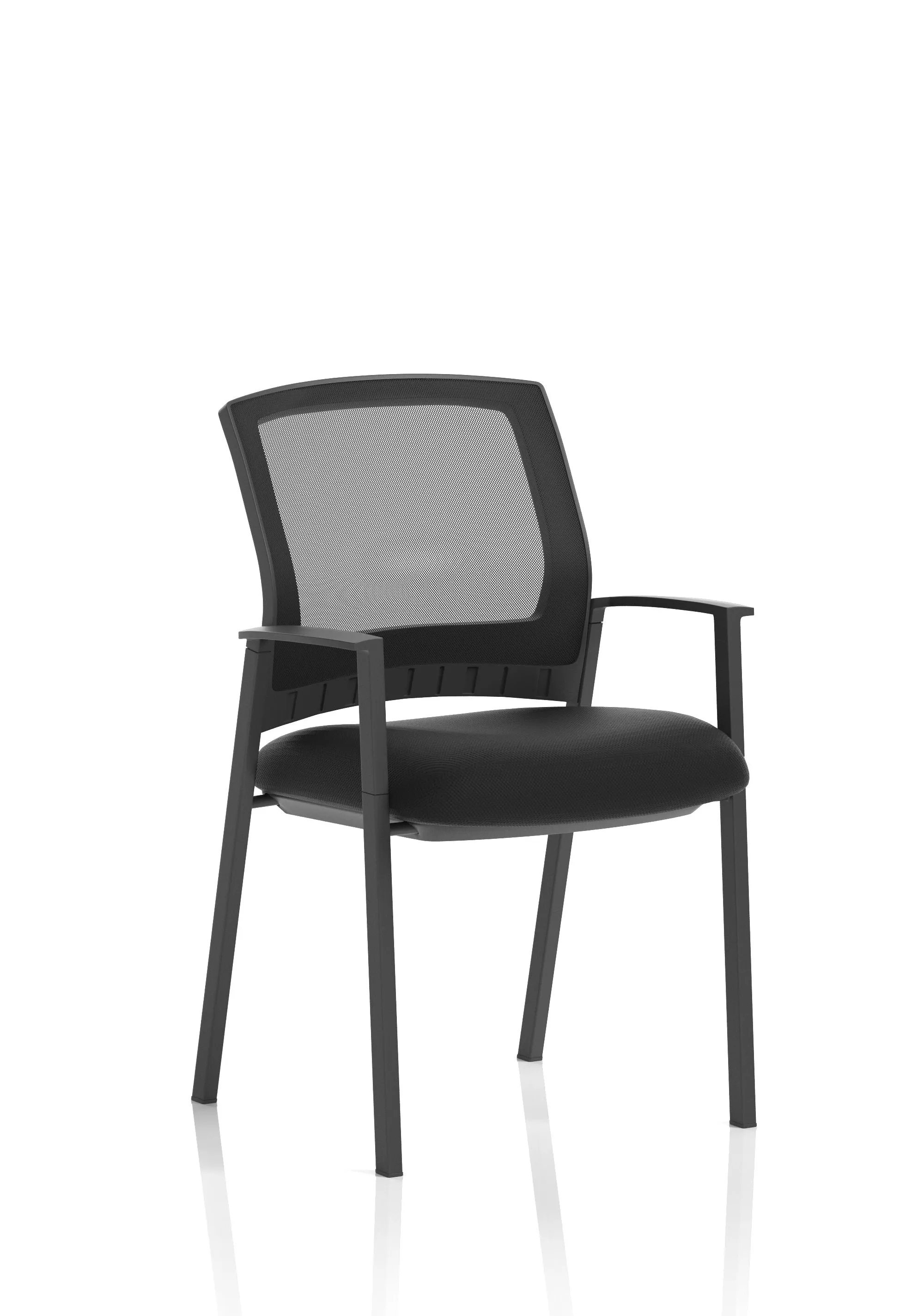 EE - Metro Medium Mesh Back Stacking Visitor Chair with Arms