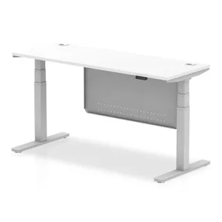 Air Height Adjustable Slimline Desk With Cable Ports