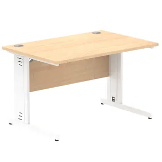 Impulse Straight Desk Cable Managed Leg