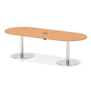 Italia Volta Poseur Boardroom Table With Pop-up Power Module