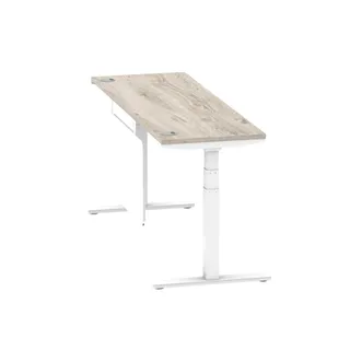 Air Height Adjustable Slimline Desk With Cable Ports