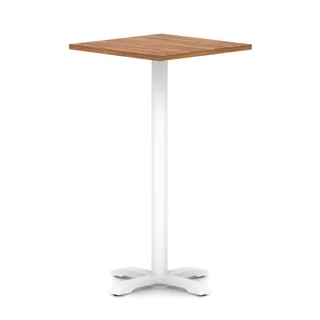 Italia Square Poseur Table With Cross Base