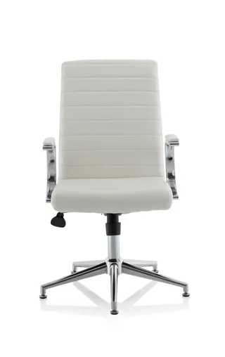 Ezra Medium Back Leather Executive Office Chair with Arms