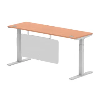 Air Height Adjustable Slimline Desk With Cable Ports