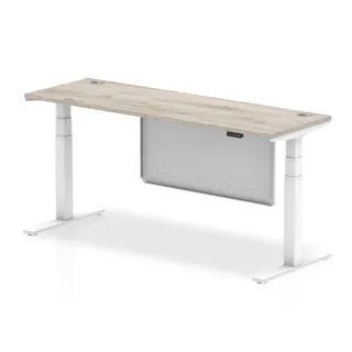 Air Height Adjustable Slimline Desk With Cable Ports