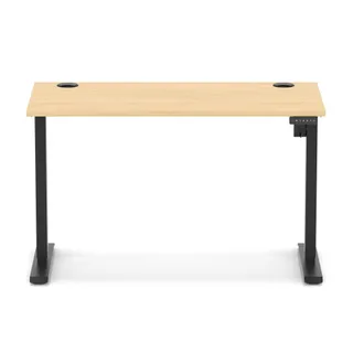 Air Lite Height Adjustable Slimline Desk With Cable Ports
