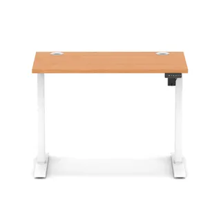 Air Lite Height Adjustable Slimline Desk With Cable Ports