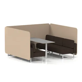Brixworth Bench Booth in Two Tone