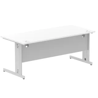 Impulse Straight Desk Cable Managed Leg