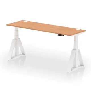 Air Height Adjustable Slimline Desk With Cable Ports