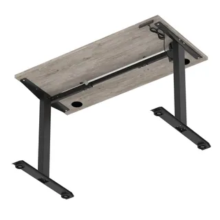 Air Lite Height Adjustable Slimline Desk With Cable Ports