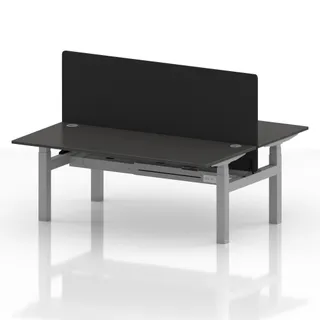Air Back-to-Back Height Adjustable Bench Desk - 2 Person
