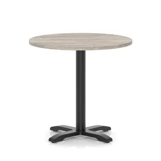 Italia Round Poseur Table With Cross Base