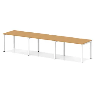 Evolve Plus Single Row Bench Desk - 3 Person