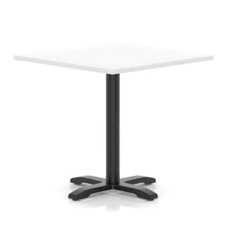 Italia Square Poseur Table With Cross Base