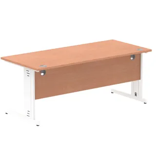 Impulse Straight Desk Cable Managed Leg