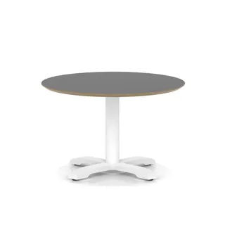 Brixworth Round Coffee Table With Cross Base