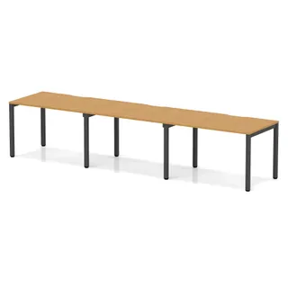 Evolve Plus Single Row Bench Desk - 3 Person
