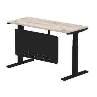 Air Height Adjustable Slimline Desk With Cable Ports