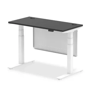 Air Height Adjustable Slimline Desk With Cable Ports