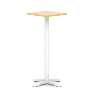 Italia Square Poseur Table With Cross Base