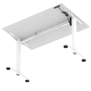 Air Lite Height Adjustable Desk With Scalloped Edge