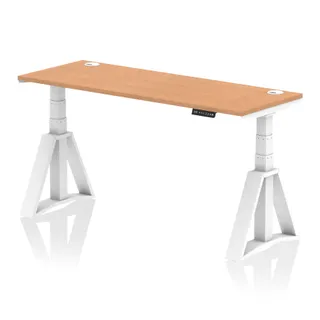 Air Height Adjustable Slimline Desk With Cable Ports
