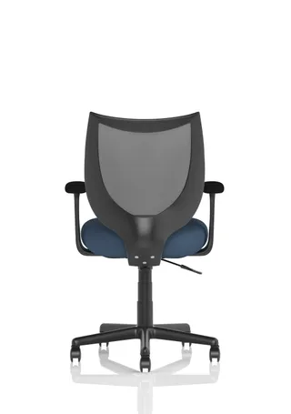 Camden Medium Back Black Mesh Task Operator Office Chair With Arms