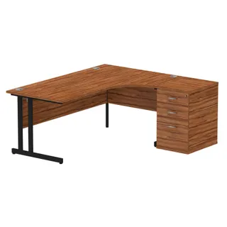 Impulse Cantilever Crescent Desk Workstation
