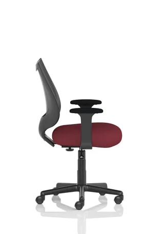 Camden Medium Back Black Mesh Task Operator Office Chair With Arms