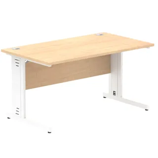 Impulse Straight Desk Cable Managed Leg
