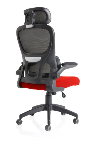 Iris Task Operator Mesh Back Fabric Seat With Headrest